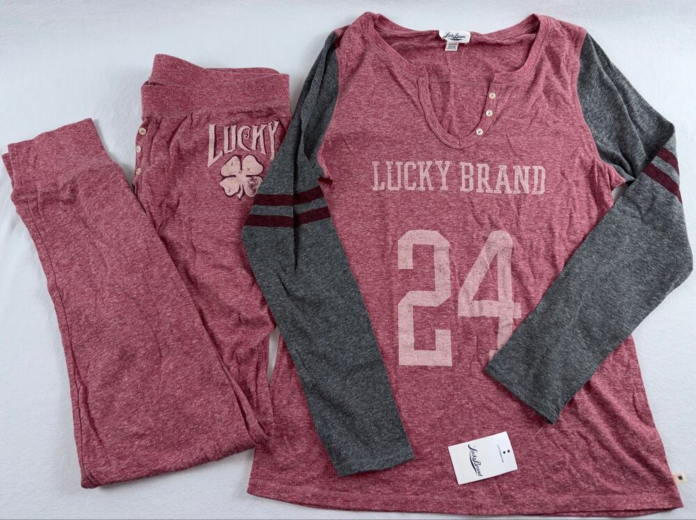 Lucky Brand 2 piece PJ Set Ladies Size S NWT